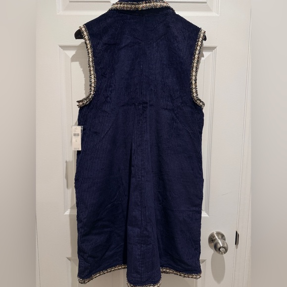 NWT By Anthropologie Size XL Collared Corduroy Mini Dress - Picture 6 of 12